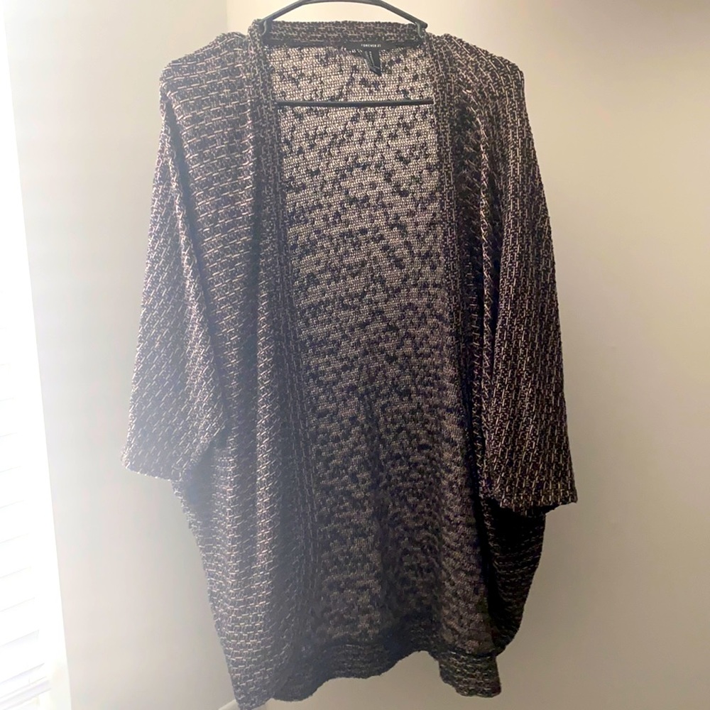 Black and Tan Cardigan